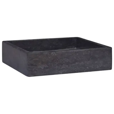 Produktbild von vidaXL Waschbecken Schwarz 40x40x10 cm Marmor