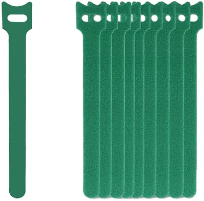 Productafbeelding van Herbruikbare kabelbinders, duurzaam nylon, veelzijdig gebruik, groen, 200 stuks