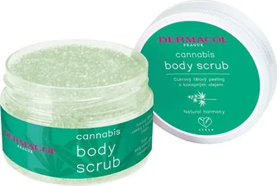 Image de Gommage corporel au sucre et à l'huile de chanvre Cannabis (Body Scrub) 200 ml