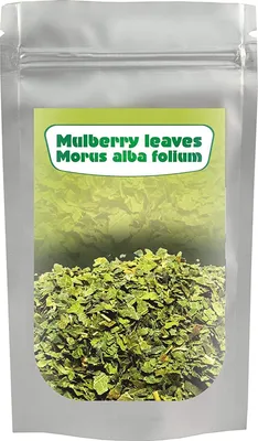 Produktbild von Weiße Maulbeere Blatt Tee geschnitten, Morus alba 200G