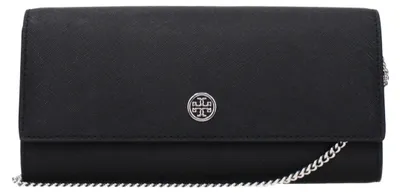 Image de Tory Burch pochette en cuir noir 157098001