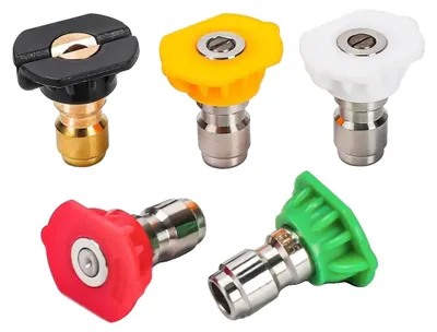Obrázok produktu pre Prípojka vysokotlakového čističa, 1/4" rýchlospojka, bajonetový adaptér, trysky