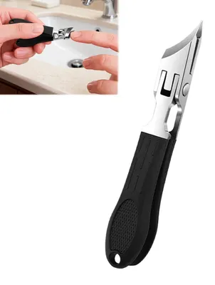 Immagine prodotto di Tagliaunghie angolato per unghie spesse, con contenitore di raccolta e impugnatura ergonomica
