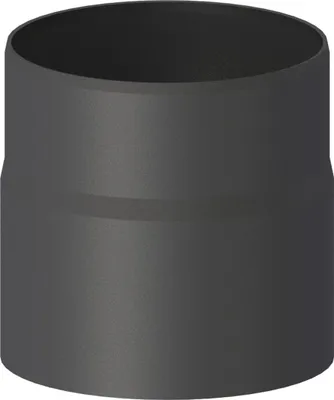 Produktbild von Ø 150 mm Ofenrohr 15 cm - schwarz