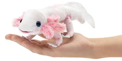 Produktbild von Folkmanis Handpuppe Axolotl 23 cm