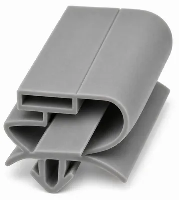 Produktbild von Magnetdichtung Profil KD12, 2000mm, Grau (Kühlschrankdichtung)