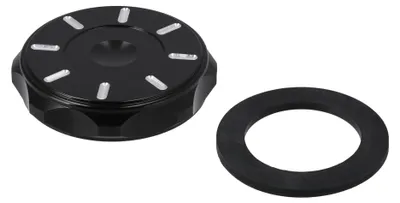 Image de Profil de poignée de capuchon de réservoir CNC, design étoile, noir - pour Simson S50, S51, SR50, SR80, KR51 Schwalbe, SR4 Bird Series