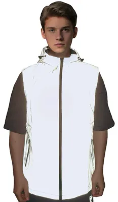 Productafbeelding van Solidchoice - Reflecterende Hooded Vest voor Volwassenen met Hoog Zichtbaarheid
