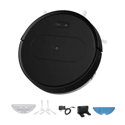 Produktbild von Staubsauger,3600Pa Kehrroboter,400mL Staubbehälter Staubsauger Roboter, 3000mAh saugroboter mit wisch,Intelligenter Fallschutz,Schwarz