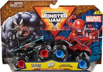 Obrázok produktu pre Monster Jam Marvel Venom Vs. The Amazing Spider-Man, Monster truck, 3 rok / roky, Kov, Plast, Viacfarebný