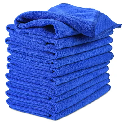 Productafbeelding van Microvezeldoeken microvezeldoek autoreinigingsdoekjes - 30 x 30 cm - 10 stuks - Pluisvrij - Absorberend
