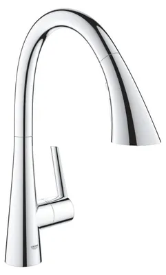 Immagine prodotto di GROHE Zedra Mitigeur monocommandé pour évier, portée 231mm, 3 types de jets, MagneticDocking, extractible, pivotant, 32294002, 32294002