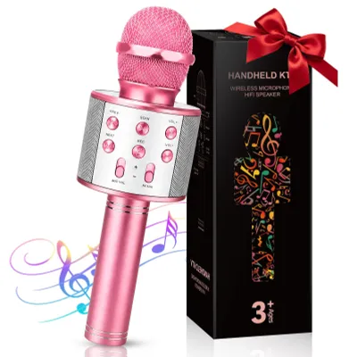 Zdjęcie produktu dla Mikrofon Bluetooth dla dzieci do karaoke – Bezprzewodowa i przenośna zabawka