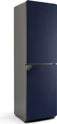 Produktbild von Farbe: Dunkelmarineblau – Magnetische Kühlschrank Abdeckung – Dekorfolie magnetisch Küche – Kühlschrank Magnet Deko – selbstklebende Magnettafel – Magnetfolie für Kühlschranktür – 60x205 cm