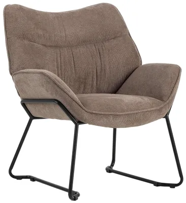 Produktbild von Sessel Aliano braun mit Armlehnen & Polsterung – Indoor-Design