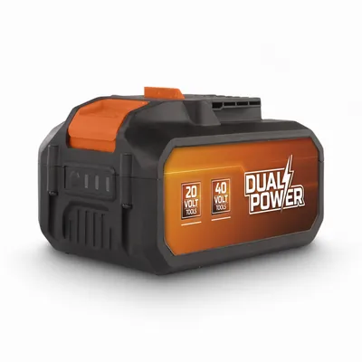Produktbild von Powerplus 2x20v 8.0/4.0ah Batterie Orange  Orange One Size