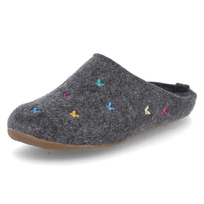 Immagine prodotto di Pantofole Haflinger EVEREST FARFALLINE grigio donna