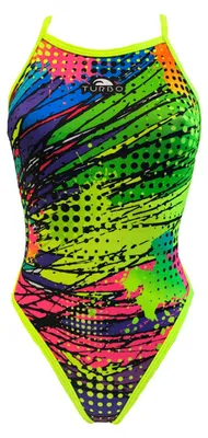 Image de Turbo Maillot de bain femme Sport Kriptonie avec dos ouvert et système de bretelles en V, taille:36