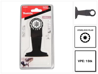 Zdjęcie produktu dla Brzeszczot do cięcia wgłębnego Makita, 65 mm Starlock Plus - 20 TPI - BiM - MAP002 - Drewno / Metal