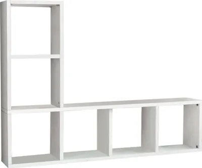 Immagine prodotto di Milani Home - Mobile Tv Porta Tv Cm 175x30x132 H Frassinato Bianco Per Soggiorno Salotto Camera Da Letto Ufficio - Bianco
