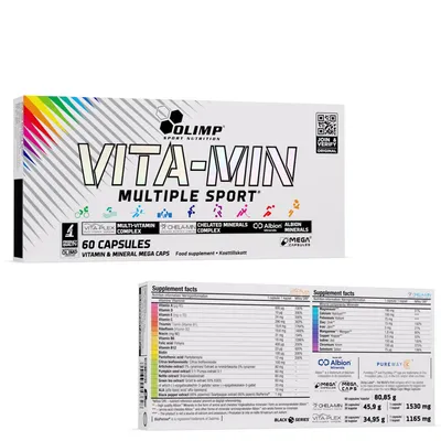 Produktbild von Olimp Vita-Min Multiple Sport, Vitamin und Mineralstoffkomplex, 60 Kapseln