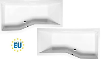 Produktbild von Polysan VERSYS L asymmetrische Badewanne 170x84x70x47cm, links, weiß