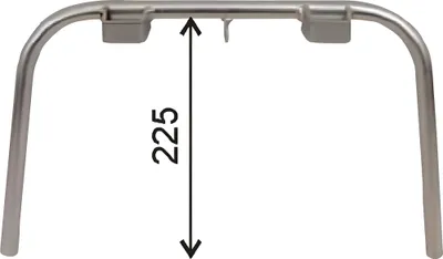 Immagine prodotto di RMS, cavalletto laterale zincato, diametro 20 mm, compatibile con Vespa VBB 150 del 1960