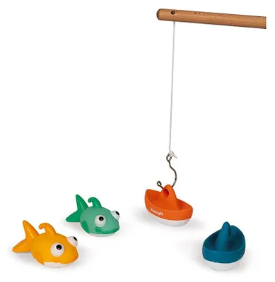 Immagine prodotto di Giocattolo da bagno Janod - gioco di pesca - gioco di pesca colorato per bambini dai 2 anni in su