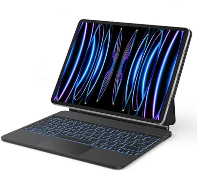 Zdjęcie produktu dla Etui z klawiaturą do iPad Air 13 iPad Pro 12.9 OMOTON AZERTY POWYSTAWOWY