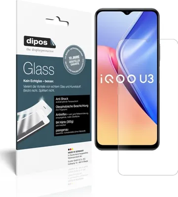 Obrázek produktu pro 2x ochranná fólie pro Vivo Y52s 5G matná - anti-shock 9H fólie dipos Glass plastové sklo