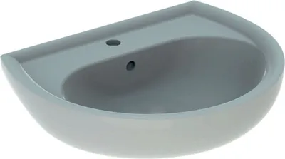 Produktbild von Geberit Waschtisch RENOVA mit Hahnloch, mit Überlauf 600 x 490 mm pergamon