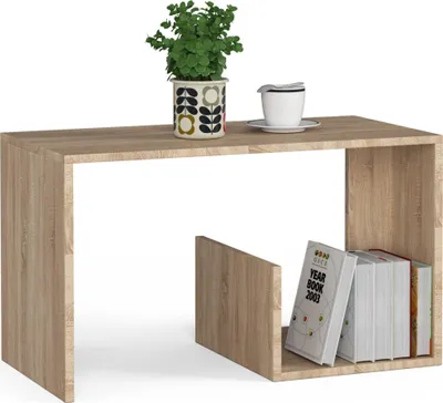 Image de Akord Table Basse Paul Chêne Sonoma 80X40X45