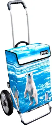 Produktbild von James Einkaufstrolley - ICEBEAR - stabiler Einkaufswagen mit individuellem Design - mehrfarbig: bunt in Ausführung: Royal-Leichtraeder