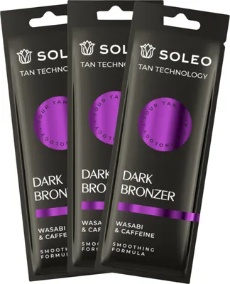 Imagen del producto de Soleo Tan Technology: Bronceador intensivo para un bronceado profundo. Caja con 3 unidades de 15 ml