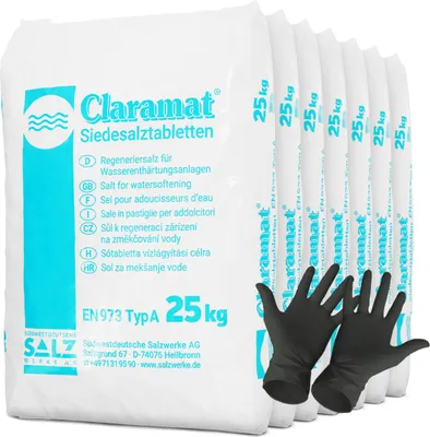 Produktbild von 7x Claramat® Siedesalztabletten | Sack (25 kg) - B0792X2321