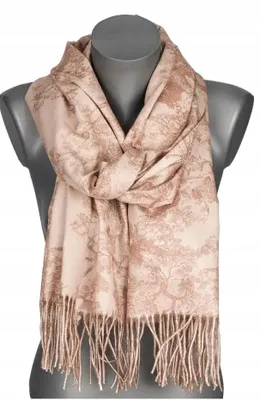 Produktbild von Versoli Damen Schal Herbst-Winter Geschenk mit Fransen Beige