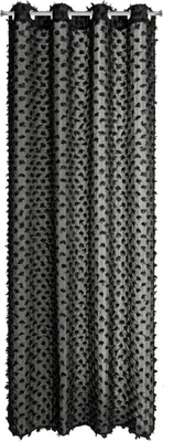 Immagine prodotto di EUROFIRANY | Tenda - 135 x 250 cm - tende nere - con pompon