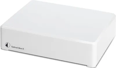 Produktbild von Pro-Ject Optical Box E Phono, Weiß, 20 - 20000 Hz, 47000 Ohm, 43 dB, 0,04%, 0,5 A