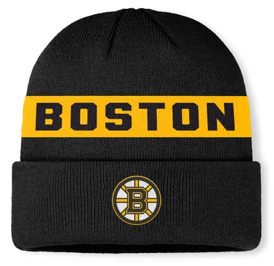 Produktbild von Herren-Wintermütze Boston Bruins NHL Authentic Pro A/Cap Cuffed Beanie