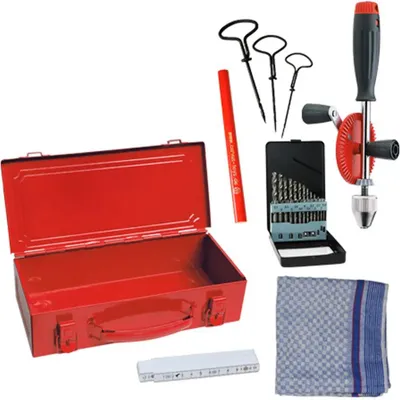Produktbild von Kids at Work Werkzeug Set Metall Box 02 - Zum Messen und Bohren