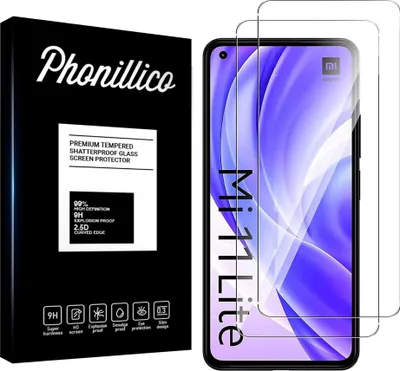Immagine prodotto di Vetro temperato per Xiaomi MI 11 LITE [2 pezzi] Pellicola protettiva antigraffio resistente Phonillico®