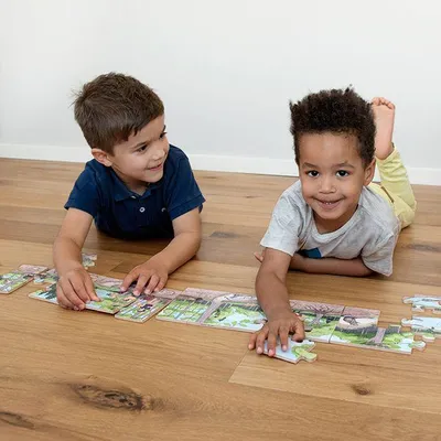 Produktbild von Beleduc Bodenpuzzle Waldtiere - Holz Lernspielzeug für Kinder