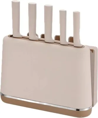 Produktbild von Edles Messer- und Bretterset auf 2-in-1-Ständer | Maestro MR-1412-BEIGE