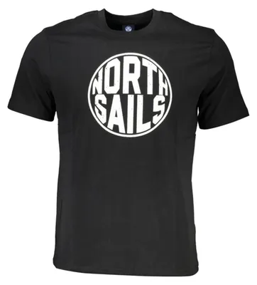 Produktbild von Schwarzes Herren T-Shirt mit Rundhals und Logo Print - Kurzarm