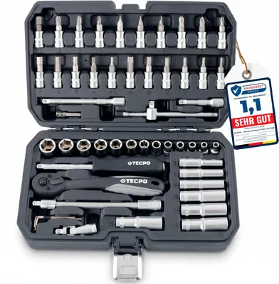 Produktbild von Steckschlüssel Satz 53-tlg. 1/4" Knarrenkasten