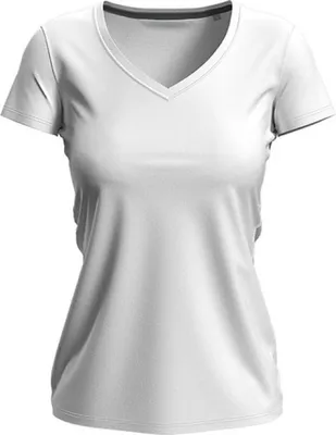 Produktbild von Stedman ST9710 | Women V-Neck Claire Damen T-Shirt - Farbe: White - Größe: XL