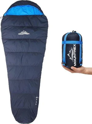 Produktbild von Famanu Mumienschlafsack Ultraleicht und Kompakt - Koppelbar und Atmungsaktiv (205 x 80 cm)