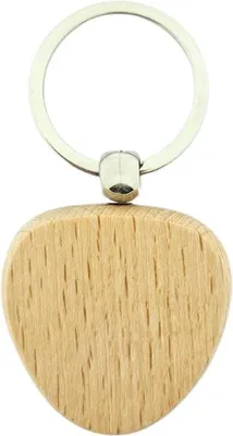 Produktbild von CombiCraft Schlüsselanhänger aus Holz Dreieck 40x40 mm - pro 50 Stück - Ohne Aufdruck