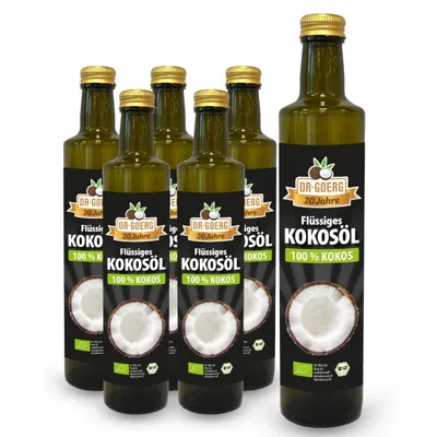 Produktbild von Flüssiges Premium -Kokosöl 6x 500 ml