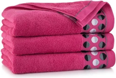 Image de Serviette en coton égyptien, gamme haut de gamme ZEN 2, 70 x 140 cm, rose